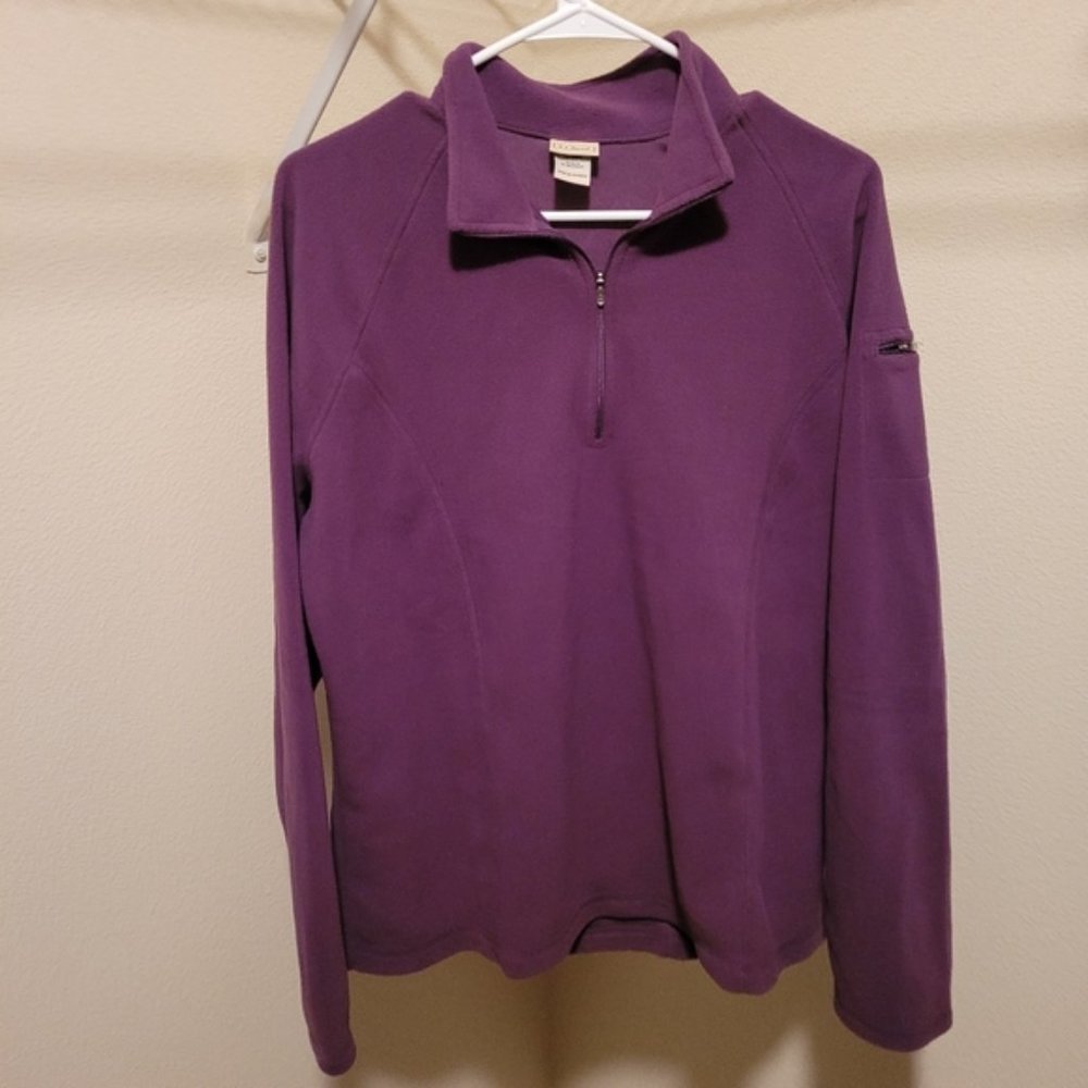 L.L.Bean women's quarter zip pullover size XL